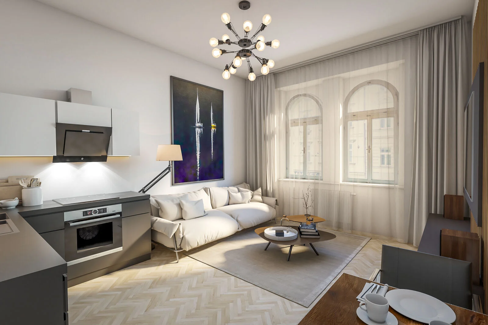 Virtuální home staging nemovitostí – Pokoj – virtuální home staging