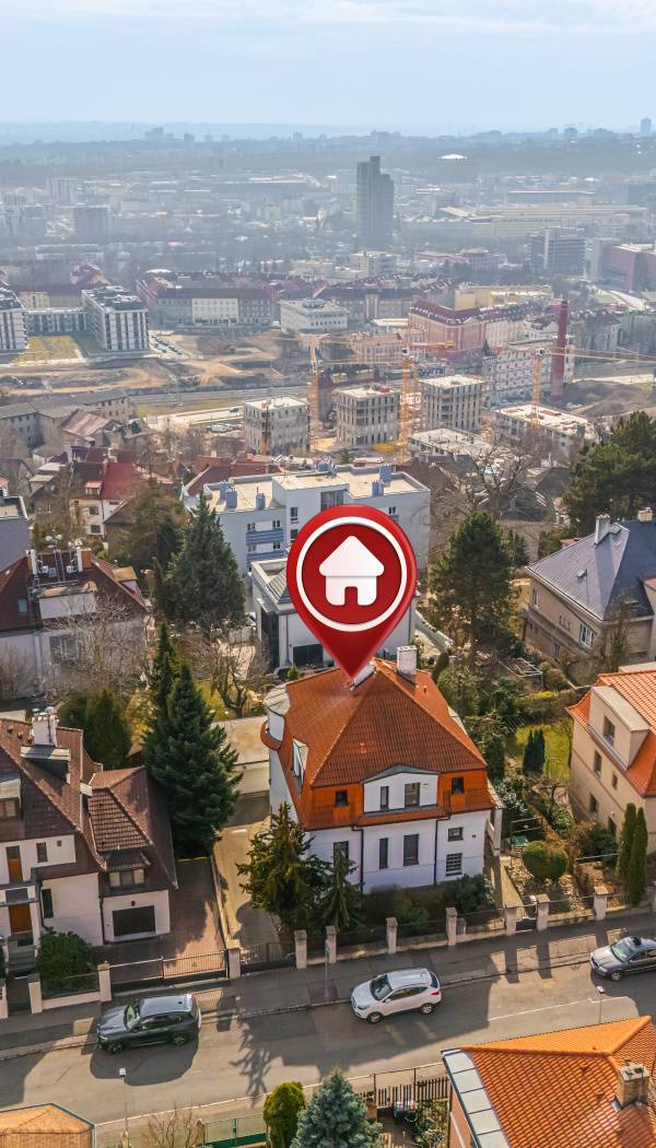 Prvorepubliková vila, ul. Obvodová, Vysočany, Praha 9